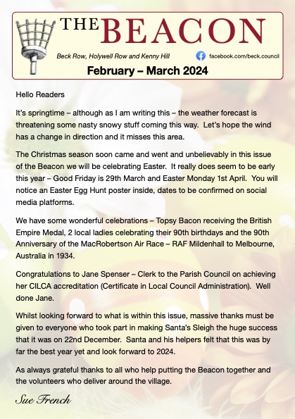 Beacon newsletter feb mar 2024